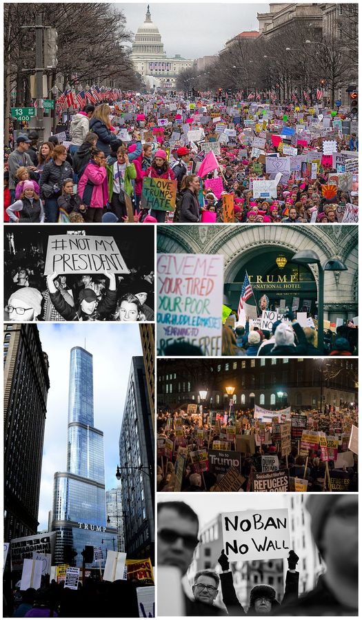 Große Proteste in den USA gegen Donald Trump