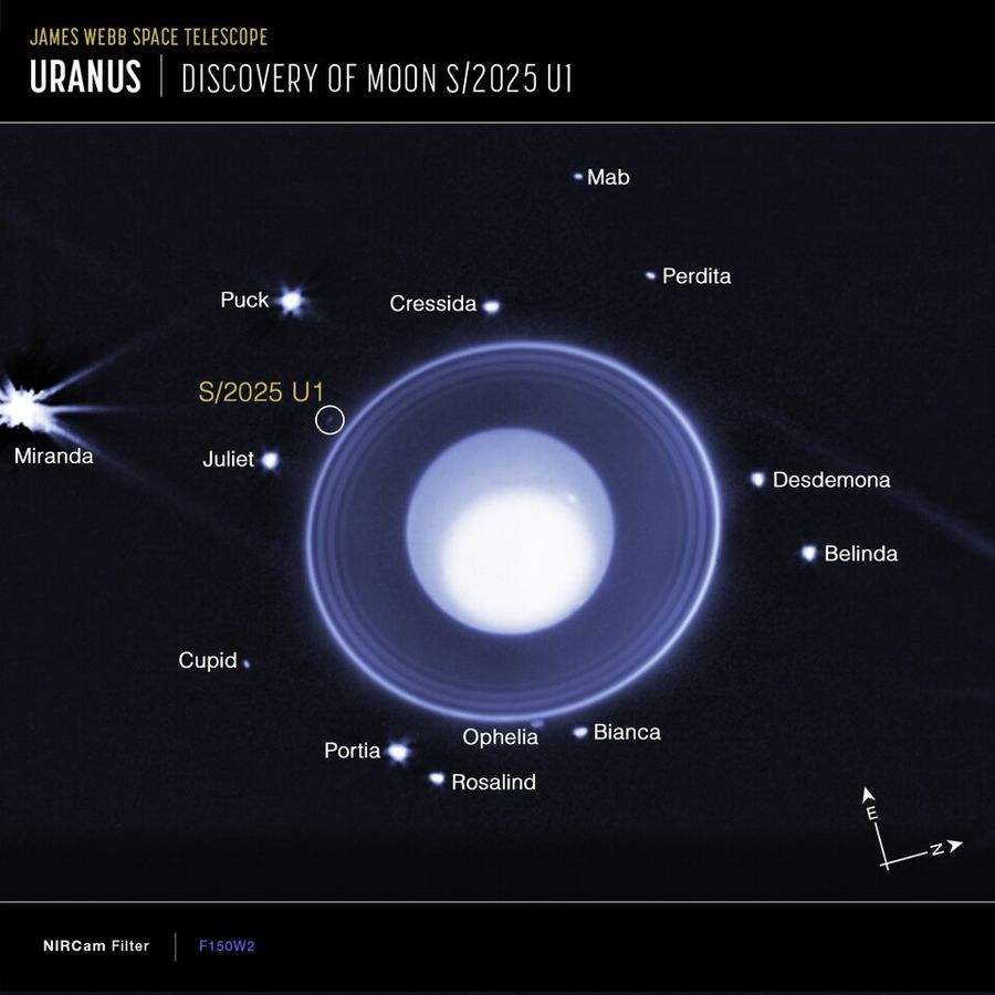 Neuer Mond am Uranus entdeckt: S/2025 U1